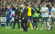 18 November 2009; A dejected Republic of Ireland manager Giovanni Trapattoni at the end of the game. FIFA 2010 World Cup Qualifying Play-off 2nd Leg, Republic of Ireland v France, Stade de France, Saint-Denis, Paris, France. Picture credit: David Maher / SPORTSFILE