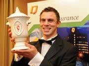 20 November 2009; Neil McManus, from Antrim, who won the Hurler of the Year Award, at the Ulster GAA Writers Annual Awards Banquet 2009. The 22nd Ulster GAA Writers Association Awards Banquet, sponsored by Quinn Insurance, Slieve Russell Hotel, Ballyconnell, Co. Cavan. Picture credit: Oliver McVeigh / SPORTSFILE