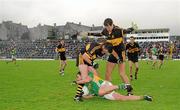 1 November 2009; Brian Hickey, South Kerry, under pressure from Dr. Crokes players. Kerry Senior Football County Championship Final, Dr. Crokes v South Kerry. Fitzgerald Stadium, Killarney, Co. Kerry. Picture credit: Stephen McCarthy / SPORTSFILE