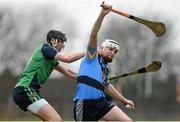 4 February 2016; Colm Cronin, University College Dublin, in action against Diarmaid Byrnes, Limerick Institute Technology. Independent.ie HE GAA Fitzgibbon Cup Group A, Round 2, Limerick Institute Technology v University College Dublin. LIT, Limerick. Picture credit: Diarmuid Greene / SPORTSFILE