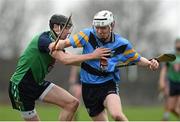 4 February 2016; Colm Cronin, University College Dublin, in action against Diarmaid Byrnes, Limerick Institute Technology. Independent.ie HE GAA Fitzgibbon Cup Group A, Round 2, Limerick Institute Technology v University College Dublin. LIT, Limerick. Picture credit: Diarmuid Greene / SPORTSFILE