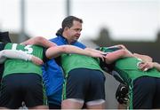 4 February 2016; Limerick Institute Technology manager Davy Fitzgerald speaks to his players before the game. Independent.ie HE GAA Fitzgibbon Cup Group A, Round 2, Limerick Institute Technology v University College Dublin. LIT, Limerick. Picture credit: Diarmuid Greene / SPORTSFILE