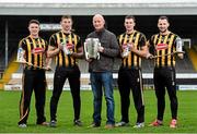 5 February 2016; Glanbia today launched a new 3 year sponsorship with Kilkenny GAA. Pictured are Kilkenny manager Brian Cody with Kilkenny players from left Paul Murphy, Joe Lyng, team captain Shane Prendergast and Jackie Tyrrell. Nowlan Park, Kilkenny. Picture credit: Matt Browne / SPORTSFILE