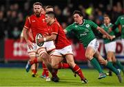 5 February 2016; Declan Smith, Wales, is tackled by Jimmy O'Brien, Ireland. Electric Ireland U20 Six Nations Rugby Championship, Ireland v Wales, Donnybrook Stadium, Donnybrook, Dublin. Picture credit: Ramsey Cardy / SPORTSFILE