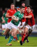5 February 2016; Shane Daly, Ireland, is tackled by Owen Watkin, Wales. Electric Ireland U20 Six Nations Rugby Championship, Ireland v Wales, Donnybrook Stadium, Donnybrook, Dublin. Picture credit: Ramsey Cardy / SPORTSFILE