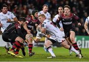 5 February 2016; Stuart Olding, Ulster, going through the Newport Gwent Dragons defence. Guinness PRO12, Round 12, Refixture, Ulster v Newport Gwent Dragons, Kingspan Stadium, Ravenhill Park, Belfast, Co. Antrim. Picture credit: Oliver McVeigh / SPORTSFILE