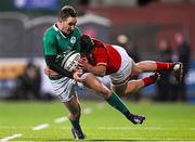 5 February 2016; Jack Power, Ireland, is tackled by Harri Millard, Wales. Electric Ireland U20 Six Nations Rugby Championship, Ireland v Wales, Donnybrook Stadium, Donnybrook, Dublin. Picture credit: Ramsey Cardy / SPORTSFILE