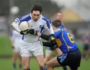 22 November 2009; Brian Moran, Kerins O'Rahilly's, in action against Niall Fitzgerald, Moyle Rovers. AIB GAA Football Munster Club Senior Championship Semi-Final, Kerins O'Rahilly's v Moyle Rovers, Austin Stack Park, Tralee, Co. Kerry. Picture credit: Brendan Moran / SPORTSFILE