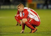 22 November 2009; A dejected Eoin Doyle, Sligo Rovers, at the final whsitle. FAI Ford Cup Final, Sligo Rovers v Sporting Fingal, Tallaght Stadium, Dublin. Picture credit: Stephen McCarthy / SPORTSFILE