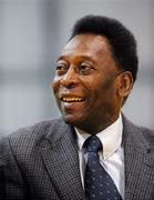 26 November 2009; Brazilian soccer legend Pelé during a visit to Trinity Comprehensive School, Ballymun, Dublin. Picture credit: Stephen McCarthy / SPORTSFILE