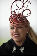 6 February 2016; Dawn Leadon-Bulger, from Baltinglass, Co. Wicklow. Powerscourt Hotel Resort & Spa was delighted to partner with Irish Gold Cup Day at Leopardstown on February 6th 2016, one of the most prestigious and glamorous race days in the National Hunt Season. The overalll prize for Most Stylish Lady included a luxurious night's stay in the palatial Powerscourt Hotel's Presidential suite, Dinner for two in Powerscourt Hotel's newly refurbished Sika restaurant, 2 treatments in the award winning ESPA and one year membership of Powerscourt's Leisure Club, which boasts a Swarovski crystal lit swimming pool and gym and access to the ESPA Facilities. Horse Racing from Leopardstown. Leopardstown, Co. Dublin. Picture credit: Cody Glenn / SPORTSFILE