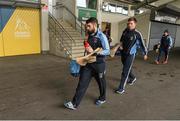 6 February 2016; Na Piarsaigh captain Cathal King and Kevin Downes arrive for the game. AIB GAA Hurling Senior Club Championship, Semi-Final, Oulart the Ballagh v Na Piarsaigh. Semple Stadium, Thurles, Co. Tipperary. Picture credit: Diarmuid Greene / SPORTSFILE