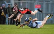 6 February 2016; Mike Casey, Na Piarsaigh, in action against Nicky Kirwan, Oulart the Ballagh. AIB GAA Hurling Senior Club Championship, Semi-Final, Oulart the Ballagh v Na Piarsaigh. Semple Stadium, Thurles, Co. Tipperary. Picture credit: Diarmuid Greene / SPORTSFILE