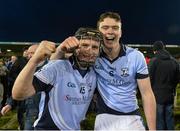 6 February 2016; Peter Casey, left, and Ronan Lynch, Na Piarsaigh, celebrate after victory over Oulart the Ballagh. AIB GAA Hurling Senior Club Championship, Semi-Final, Oulart the Ballagh v Na Piarsaigh. Semple Stadium, Thurles, Co. Tipperary. Picture credit: Diarmuid Greene / SPORTSFILE