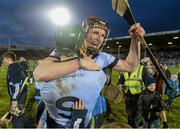 6 February 2016; David Dempsey, right, and man of the match Will O'Donoghue, Na Piarsaigh, celebrate after victory over Oulart the Ballagh. AIB GAA Hurling Senior Club Championship, Semi-Final, Oulart the Ballagh v Na Piarsaigh. Semple Stadium, Thurles, Co. Tipperary. Picture credit: Diarmuid Greene / SPORTSFILE