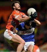 6 February 2016; Stefan Forker. Armagh, in action against Niall Donoher, Laois. Allianz Football League, Division 2, Round 2, Armagh v Laois. Athletic Grounds, Armagh. Picture credit: Oliver McVeigh / SPORTSFILE