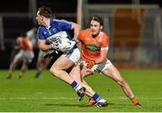 6 February 2016; Gary Walsh, Laois, in action against Ciaron O'Hanlon. Armagh. Allianz Football League, Division 2, Round 2, Armagh v Laois. Athletic Grounds, Armagh. Picture credit: Oliver McVeigh / SPORTSFILE