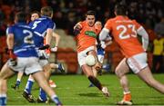 6 February 2016; Stefan Campbell, Armagh, kicking a second half point. Allianz Football League, Division 2, Round 2, Armagh v Laois. Athletic Grounds, Armagh. Picture credit: Oliver McVeigh / SPORTSFILE