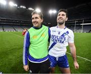 6 February 2016; St Mary's manager Maurice Fitzgerald and Bryan Sheehan following their victory. AIB GAA Football All-Ireland Intermediate Club Championship Final, Hollymount-Carramore, Mayo, v St Mary's, Kerry. Croke Park, Dublin. Picture credit: Stephen McCarthy / SPORTSFILE