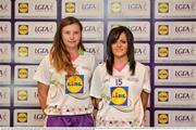 1 June 2016; Lidl National Football League Division 3 Team of the League 2016 Wexford players Maria Byrne, left, and Catríona Murray at the Lidl Ladies Team of The Leagues Award Night. The Lidl Teams of the League were presented at Croke Park with 60 players recognised for their performances throughout the 2016 Lidl National Football League Campaign. The 4 teams were selected by opposition managers who selected the best players in their position with the players receiving the most votes being selected in their position. Croke Park, Dublin. Photo by Cody Glenn/Sportsfile