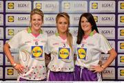 1 June 2016; Lidl National Football League Division 3 Team of the League 2016 Tipperary players, from left, Jennifer Grant, Samantha Lambert and Mairead Morrissey at the Lidl Ladies Team of The Leagues Award Night. The Lidl Teams of the League were presented at Croke Park with 60 players recognised for their performances throughout the 2016 Lidl National Football League Campaign. The 4 teams were selected by opposition managers who selected the best players in their position with the players receiving the most votes being selected in their position. Croke Park, Dublin. Photo by Cody Glenn/Sportsfile