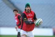 27 November 2009; South Africa's Victor Matfield during the South Africa Rugby Captain's Run ahead of their Autumn International Guinness Series 2009 match against Ireland on Saturday. Croke Park, Dublin. Picture credit: Brendan Moran / SPORTSFILE