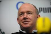 27 November 2009; Ireland head coach Declan Kidney during a press conference ahead of their Autumn International Guinness Series 2009 match against South Africa on Saturday. The Croke Park Hotel, Jones’ Road, Dublin. Picture credit: Brian Lawless / SPORTSFILE