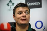27 November 2009; Ireland captain Brian O'Driscoll during a press conference ahead of their Autumn International Guinness Series 2009 match against South Africa on Saturday. The Croke Park Hotel, Jones’ Road, Dublin. Picture credit: Brian Lawless / SPORTSFILE
