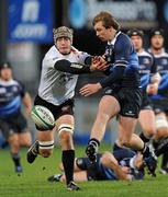 27 November 2009; Brendan Macken, Leinster, in action against Matt Evans, Cornish Pirates. British & Irish Cup, Leinster v Cornish Pirates, Donnybrook Stadium, Donnybrook, Dublin. Photo by Sportsfile