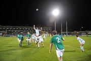 27 November 2009; Ireland A hooker John Fogarty throws the ball into the lineout against Argentina Jaguars. International Friendly, Ireland A v Argentina Jaguars, Tallaght Stadium, Tallaght, Dublin. Picture credit: Matt Browne / SPORTSFILE