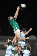 27 November 2009; Ryan Caldwell, Ireland A, takes the ball in the lineout against Tomas Roan, Argentina Jaguars. International Friendly, Ireland A v Argentina Jaguars, Tallaght Stadium, Tallaght, Dublin. Picture credit: Matt Browne / SPORTSFILE