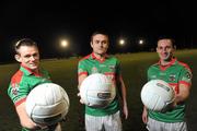 30 November 2009; O'Dwyer brothers, Odhran, left, Peter, centre and Michael, Kilmurry Ibrickane, during a photoshoot ahead of their AIB GAA Football Munster Club Senior Championship Final against Kerine O'Rahilly's on Sunday the 6th of December. Kilmurry Ibrickane GAA Club, Clare. Picture credit: David Maher / SPORTSFILE