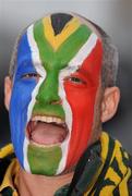 28 November 2009; South Africa supporter Patric Kosh, Switzerland, living in South Africa, before the game. Supporters at the Ireland v South Africa match. Croke Park, Dublin. Picture credit: Pat Murphy / SPORTSFILE
