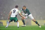28 November 2009; Bryan Habana, South Africa, in action against Tomas O'Leary, Ireland. Autumn International Guinness Series 2009, Ireland v South Africa, Croke Park, Dublin. Picture credit: Stephen McCarthy / SPORTSFILE