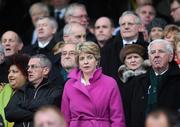 28 November 2009; Tánaiste Mary Coughlan, T.D., and former IRFU president John Lyons, right, ahead of the game. Supporters at the Ireland v South Africa match. Croke Park, Dublin. Picture credit: Stephen McCarthy / SPORTSFILE