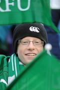 28 November 2009; An Ireland supporter ahead of the game. Supporters at the Ireland v South Africa match. Croke Park, Dublin. Picture credit: Stephen McCarthy / SPORTSFILE