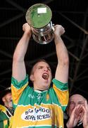 29 November 2009; Newtownshandrum captain Dermot Gleeson lifts the cup. AIB GAA Hurling Munster Club Senior Championship Final, Newtownshandrum v Ballygunner, Semple Stadium, Thurles. Picture credit: Brendan Moran / SPORTSFILE