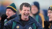 29 November 2009; Corofin manager Gerry Keane celebrates after beating Charlestown in the final. AIB GAA Football Connacht Club Senior Football Championship Final, Charlestown v Corofin, Charlestown, Co. Mayo. Picture credit: Ray Ryan / SPORTSFILE