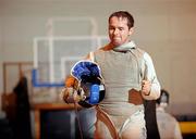 29 November 2009; Conor Nagle, Ireland, celebrates winning the Men's Individual Foil competition. Irish Open Fencing Championships, DCU, Dublin. Picture credit: Brian Lawless / SPORTSFILE