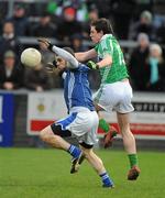 29 November 2009; Colin Brady, St. Gall's, in action against Declan McVey, Loup. AIB GAA Football Ulster Club Senior Championship Final, St. Gall's v Loup, Páirc Esler, Newry, Co. Down. Picture credit: Oliver McVeigh / SPORTSFILE