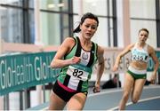 7 February 2016; Christine McMahon, Ballymena and Antrim A.C., on her way to winning the Women's 400m. GloHealth AAI Games. AIT, Dublin Rd, Athlone, Co. Westmeath. Picture credit: Sam Barnes / SPORTSFILE