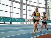 7 February 2016; Aiobhe Richardson, Kilkenny City Harriers A.C, in action during the Women's 3000m. GloHealth AAI Games. AIT, Dublin Rd, Athlone, Co. Westmeath. Picture credit: Sam Barnes / SPORTSFILE