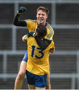 7 February 2016; Ronan Daly and Ciaran Murtagh, no.13, Roscommon, celebrate after victory over Kerry. Allianz Football League, Division 1, Round 2, Kerry v Roscommon. Fitzgerald Stadium, Killarney, Co. Kerry. Picture credit: Diarmuid Greene / SPORTSFILE