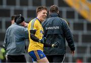 7 February 2016; Ronan Daly, Roscommon, celebrates after victory over Kerry. Allianz Football League, Division 1, Round 2, Kerry v Roscommon. Fitzgerald Stadium, Killarney, Co. Kerry. Picture credit: Diarmuid Greene / SPORTSFILE
