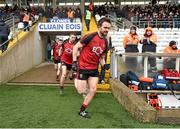 7 February 2016; The Down team make their way out for the start of the game. Allianz Football League, Division 1, Round 2, Monaghan v Down. St Tiernach's Park, Clones, Co. Monaghan. Picture credit; Philip Fitzpatrick / SPORTSFILE