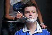 3 December 2009; Gillette ambassador and Irish rugby captain Brian O’Driscoll gets a close shave at the Gillette Grooming Room on the opening night of Top Gear Live at the RDS. The star received a great reaction as he popped into freshen up after his recent heroics for Ireland in the Autumn Internationals. The Gillette Grooming Room will feature at Top Gear Live right up to the final show on Sunday. RDS, Dublin. Picture credit: Brendan Moran / SPORTSFILE
