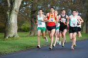 5 December 2009; Eventual second place, 96, Thomas Fitzpatrick, Tallaght A.C., leading the field during the 19th Annual Jingle Bells 5K Race, The Phoenix Park, Dublin. Picture credit: Tomas Greally / SPORTSFILE