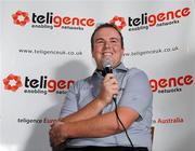 5 December 2009; Teligence, provider of services to the telecommunications industry worldwide have announced their sponsorship of the Irish Open winner Shane Lowry. The three year deal will see European Tour player Shane wear the Teligence logo on his golfing apparel at all golf tournaments he takes part in until the end of the 2011 season. Pictured is Shane at a questions and answers session in Esker Hills Golf Club. Esker Hills Golf Club, Tullamore, Co. Offaly. Picture credit: Brendan Moran / SPORTSFILE