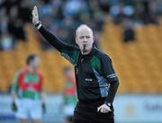 6 December 2009; Referee Derek Fahy. AIB GAA Football Leinster Club Senior Championship Final, Garrycastle, Offaly, v Portlaoise, Laois, O'Connor Park, Tullamore, Co. Offaly. Picture credit: David Maher / SPORTSFILE