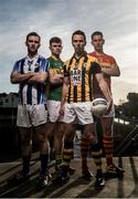 8 February 2016; Pictured are, from left, Ballyboden St Enda’s Andrew Kerin, Clonmel Commercials' Michael Quinlivan, Crossmaglen Rangers Tony Kernan, and Castlebar Mitchels’ Barry Moran ahead of the AIB GAA Senior Football Club Championship Semi Finals. For exclusive content and to see why AIB are backing Club and County follow us @AIB_GAA and on Facebook at Facebook.com/AIBGAA. Croke Park, Dublin. Picture credit: Ramsey Cardy / SPORTSFILE